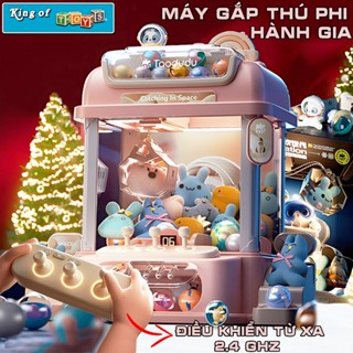 Máy Gắp Thú Mini ASTRONAUT Cỡ Lớn Điều Khiển Từ Xa Có Nhạc Đèn Kèm Xu Đếm Thời Gian,Tặng Kèm Nhiều Thú Bông Cho Trẻ Em