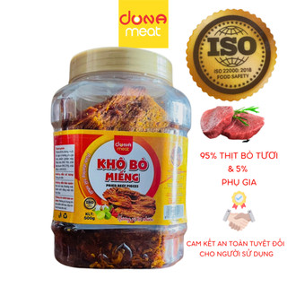 Khô bò miếng dona meat - hũ 500g