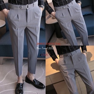quần tây nam sidetab lưng cạp cao dáng baggy QTA01,Quần âu nam hàn quốc lưng cao công sở cao cấp VINTINO by 20WE