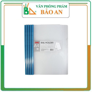 File Rút Gáy Deli 5530 Chất Liệu Dày, Đựng Tài Liệu Gọn Nhẹ Lưu Trữ 30-40 Tờ Giấy
