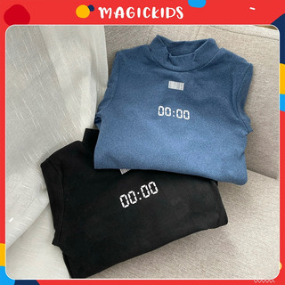 Áo giữ nhiệt cotton trẻ em Magickids áo thu đông dài tay cao cổ cho bé trai bé gái từ 18 - 30kg Quần áo trẻ em AON23024