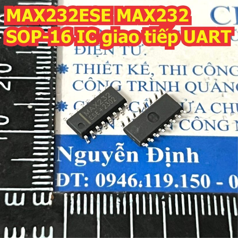 5 con MAX232CSE MAX232ESE MAX232 SOP-16 IC giao tiếp UART  kde1254