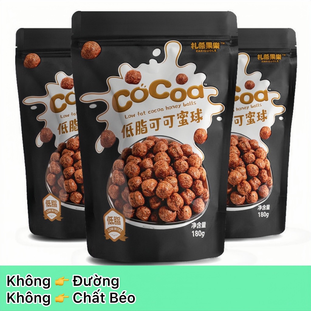 Viên cacao giảm cân ngũ cốc ăn sáng ăn vặt
