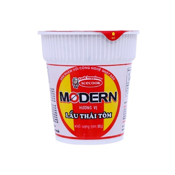 Mì Modern lẩu Thái tôm ly 65g, Mì ly Acecook - Thực phẩm Bách Phúc Đà Nẵng