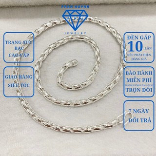  Dây chuyền bạc nam dây hạt gạo bạc 950 PHAN HUYNH JEWELRY 