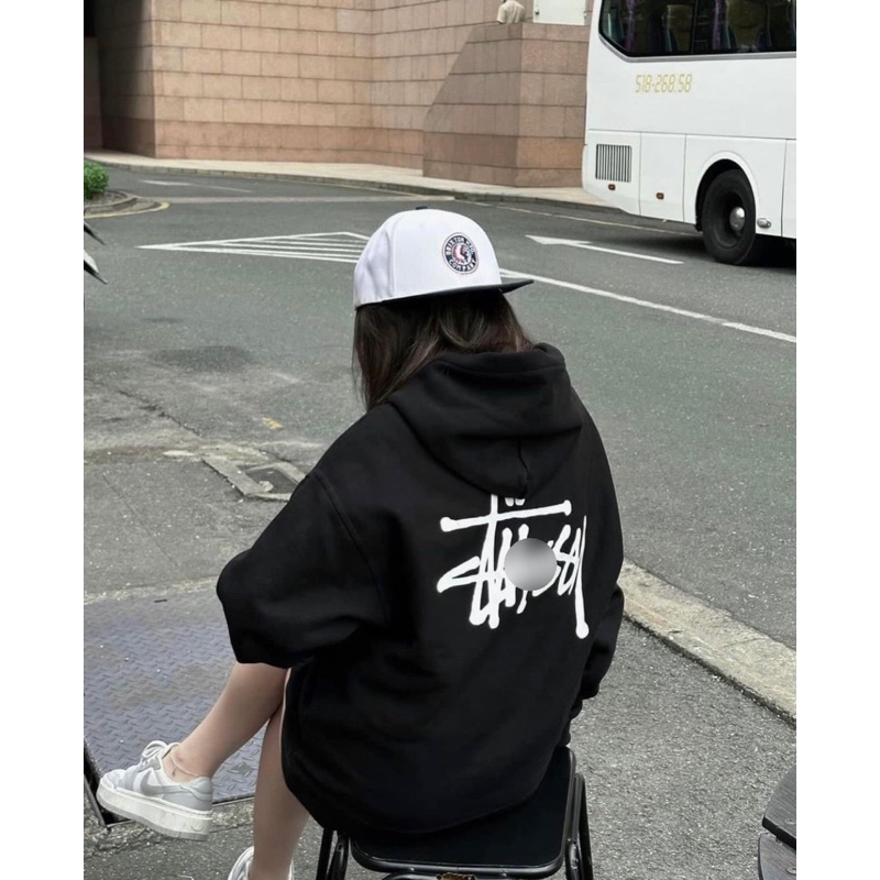 Áo khoác Hoodie Stu-ssy Basic Form Unisex Nam Nữ - chất liệu 100% cotton Full Tag