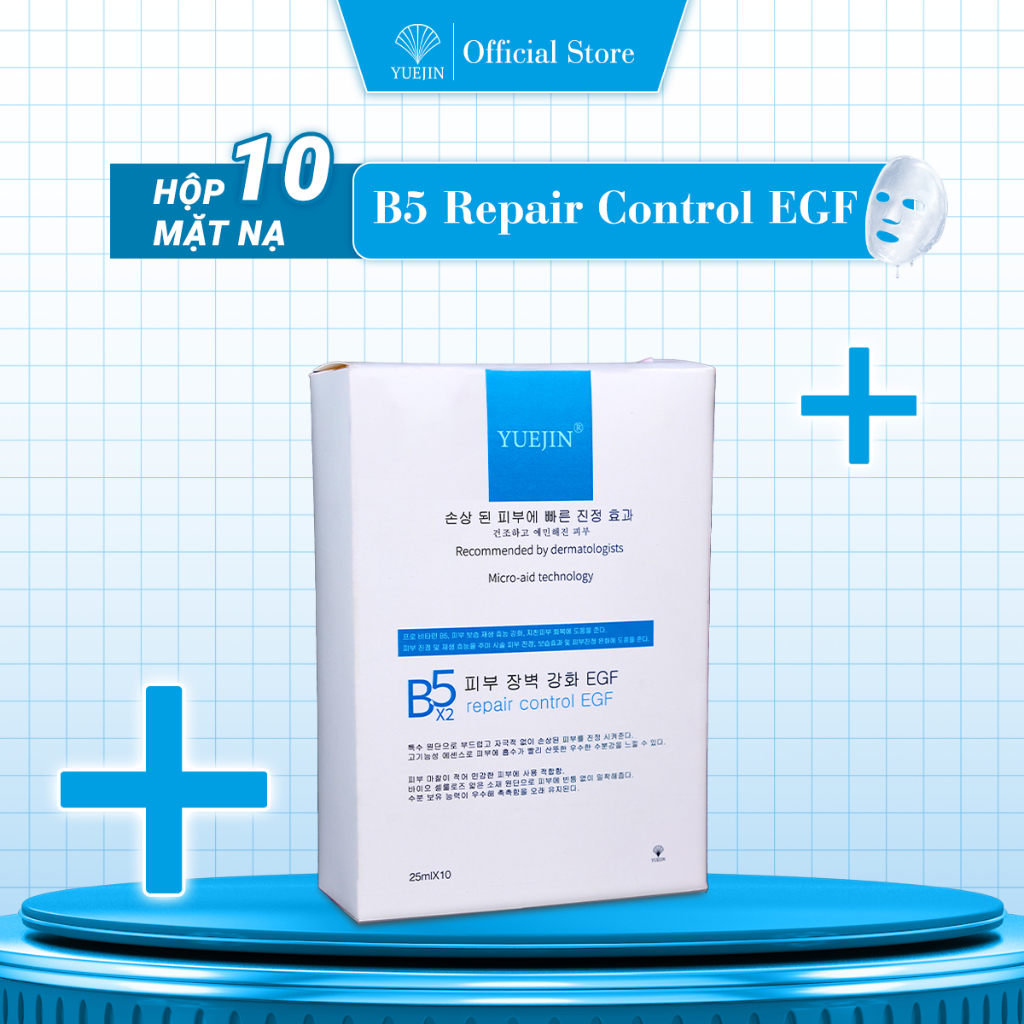 Mặt nạ Yuejin hàn quốc B5 Repair Control EGF cấp ẩm, phục hồi làm dịu da