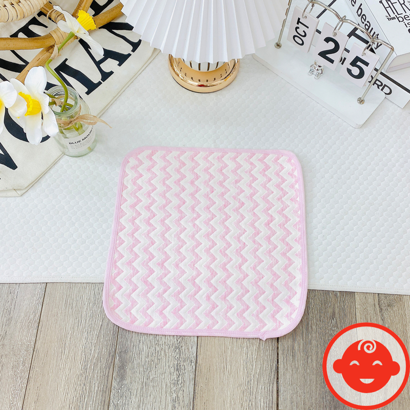 Lót chống thấm 4 lớp LƯỢN SÓNG CAO CẤP dành cho bé sơ sinh 30x30cm mềm mại siêu thấm L05