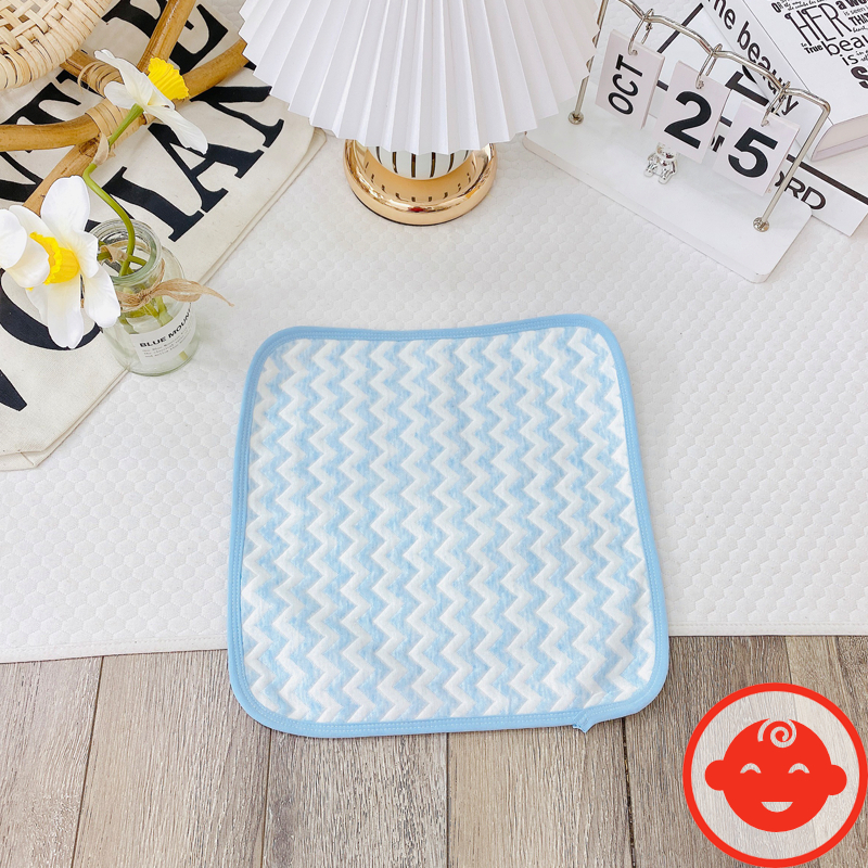 Lót chống thấm 4 lớp LƯỢN SÓNG CAO CẤP dành cho bé sơ sinh 30x30cm mềm mại siêu thấm L05