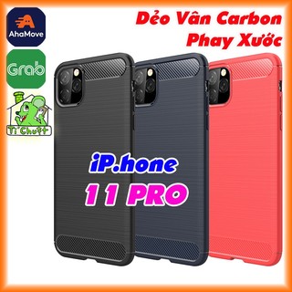 [Ảnh Thật] Ốp Lưng iPhone 11 PRO 5.8" Dẻo Carbon Phay Xước Chống Sốc