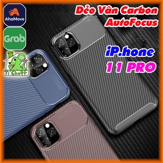 [Ảnh Thật] Ốp Lưng iPhone 11 PRO 5.8" AutoFocus Vân 3D Carbon Chống Sốc