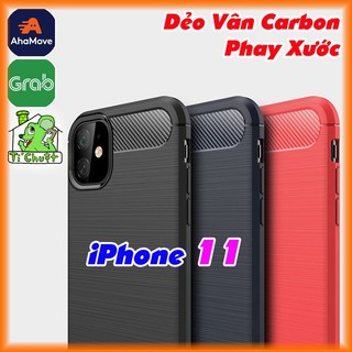 [Ảnh Thật] Ốp Lưng iPhone 11 6.1" Dẻo Carbon Phay Xước Chống Sốc