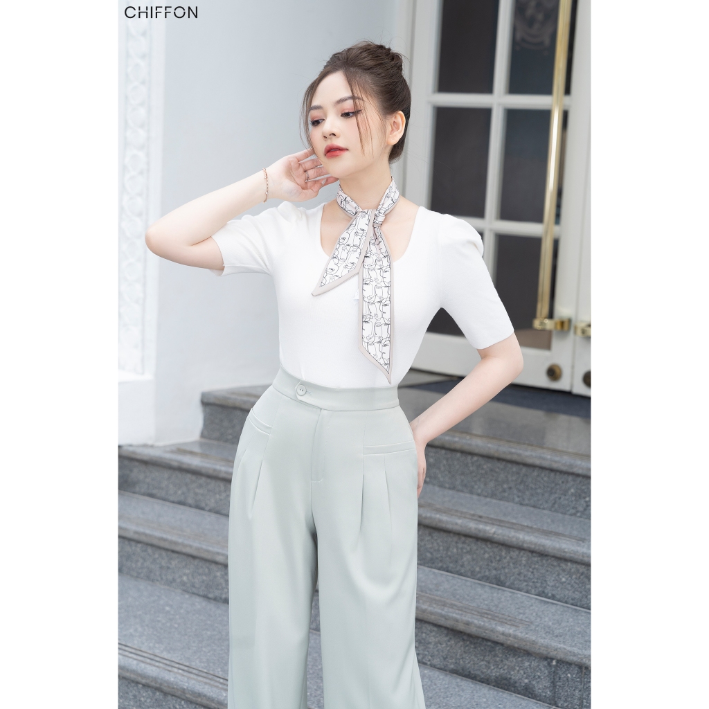 Khăn turban buộc nơ bản dọc họa tiết