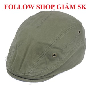 Nón beret nam, mũ beret nam nón ông già mũ kết mỏ vịt mũ kết ông già không có logo chất liệu cotton