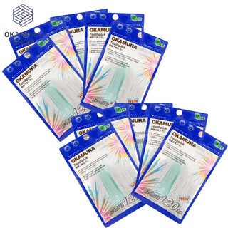 [Mã COSDAY -50k đơn 150k] Combo 10 tặng 1 gói Tăm nhựa nha khoa cao cấp Nhật bản Okamura gói 120 chiếc