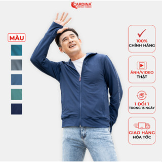 Áo Chống Nắng Nam CARDINA 2 Lớp Chất Thun Lạnh Cao Cấp Chống Tia UV Thiết Kế Lưới Tản Nhiệt 2NM02