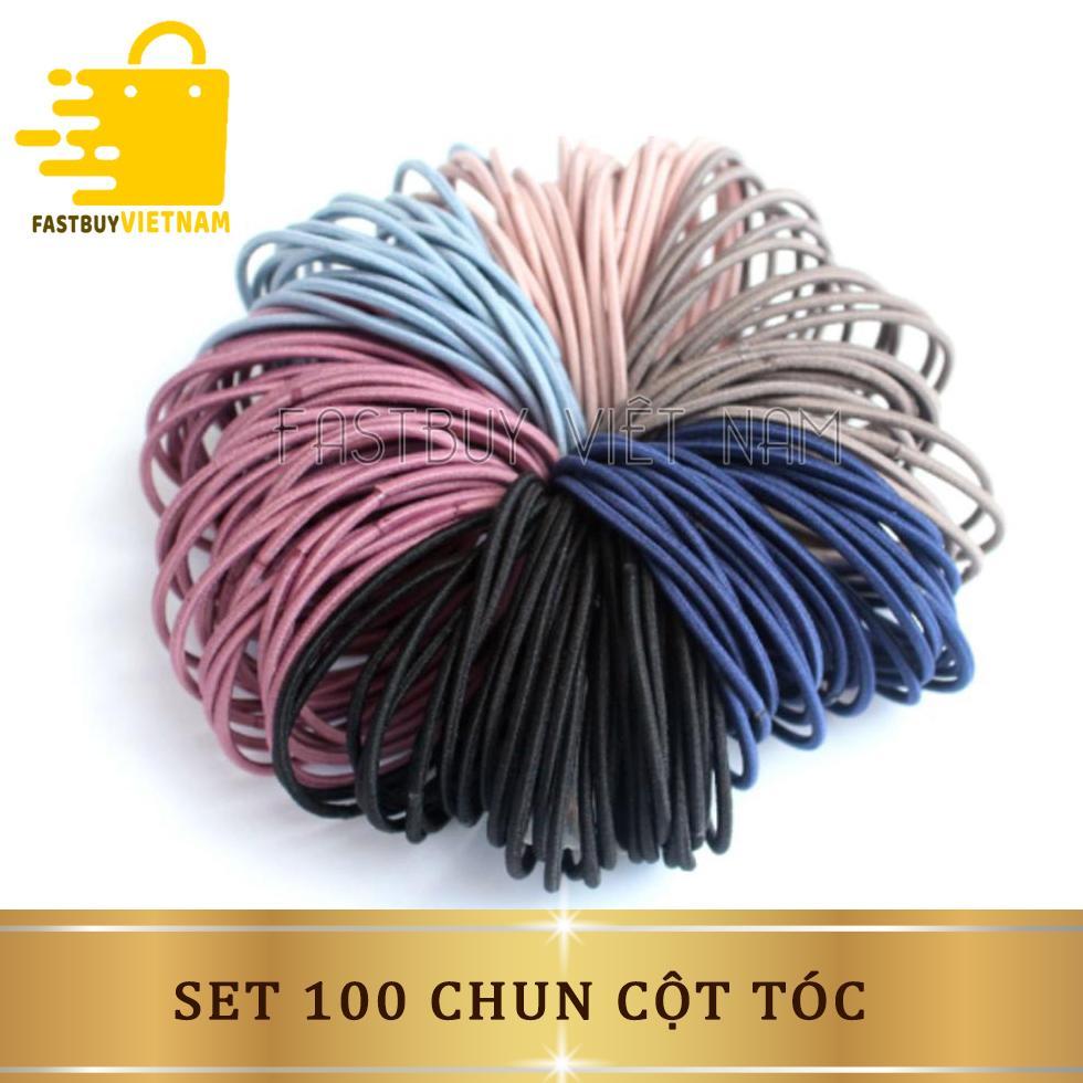 5 Kẹp Tóc Kèm Dây Buộc 5 Chi Tiết Siêu Sang .ĐTCA