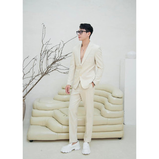 BỘ VEST NAM THỜI TRANG F87 CHUOTCONG OFFICIAL (TRẮNG,KEM,ĐEN)