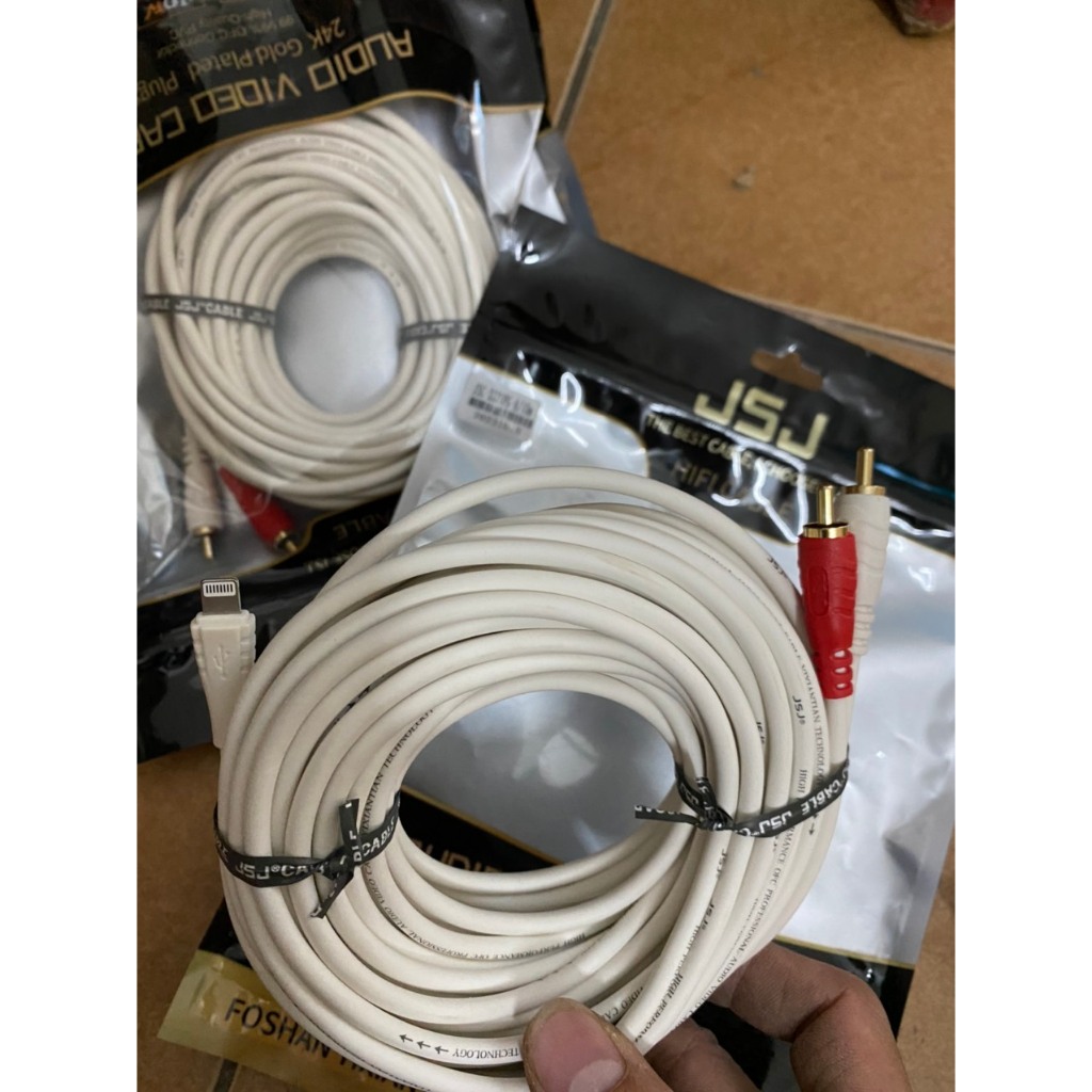 Dây cáp âm thanh từ iPhone ra loa / Cáp lighting ra AV  - Dây TyeC ra loa