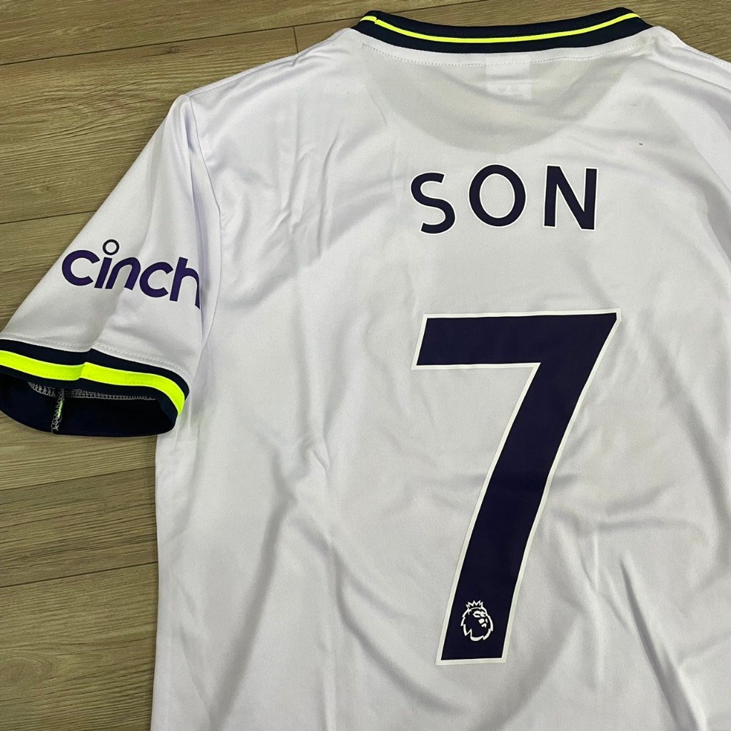 Bộ quần áo bóng đá Tottenham in tên SON số 7 sân nhà 2023DK