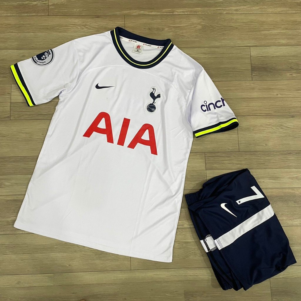Bộ quần áo bóng đá Tottenham in tên SON số 7 sân nhà 2023DK