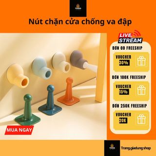 Nút chặn cửa, hút cửa, chân giữ cửa bằng silicon chống va đập