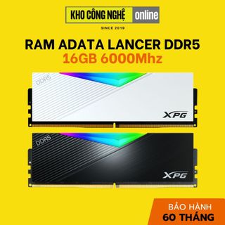  Ram Adata Lancer RGB DDR5 16GB 6000Mhz   5600Mhz Dùng Cho Máy Tính PC  Hàng Chính Hãng  