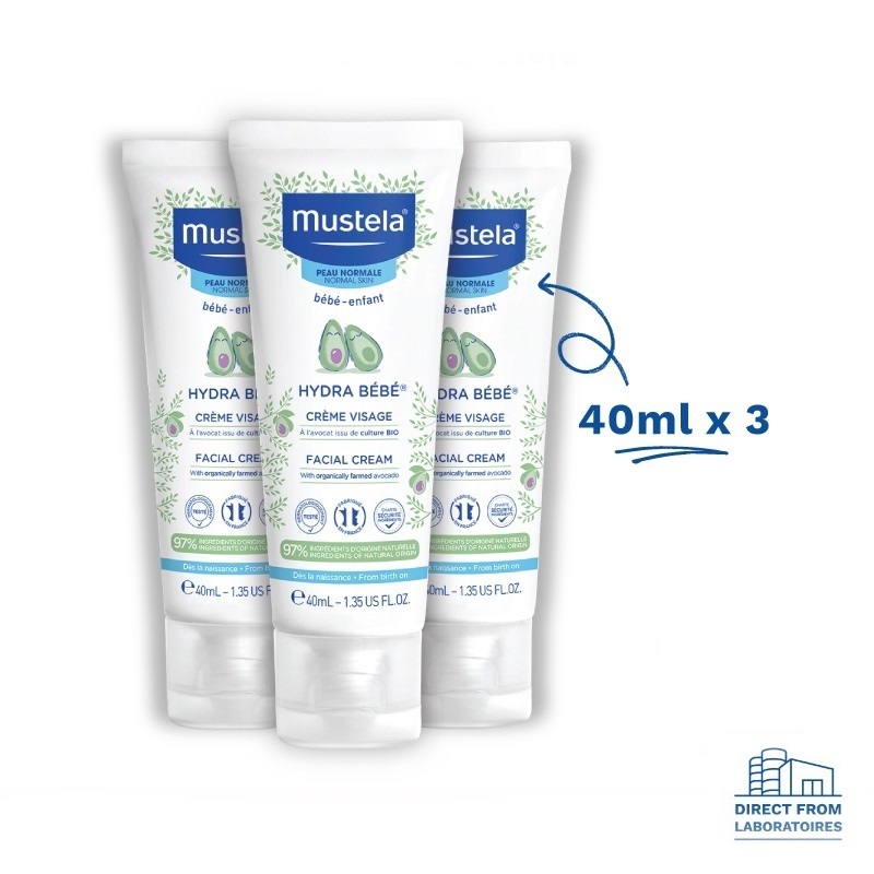 Kem Dưỡng Da Mặt Cho Trẻ Sơ Sinh & Em Bé Mustela cho nhiều loại da 40ml