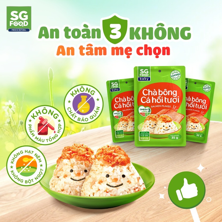 Chà bông Cá hồi tươi ngon cao cấp SGFood 35g