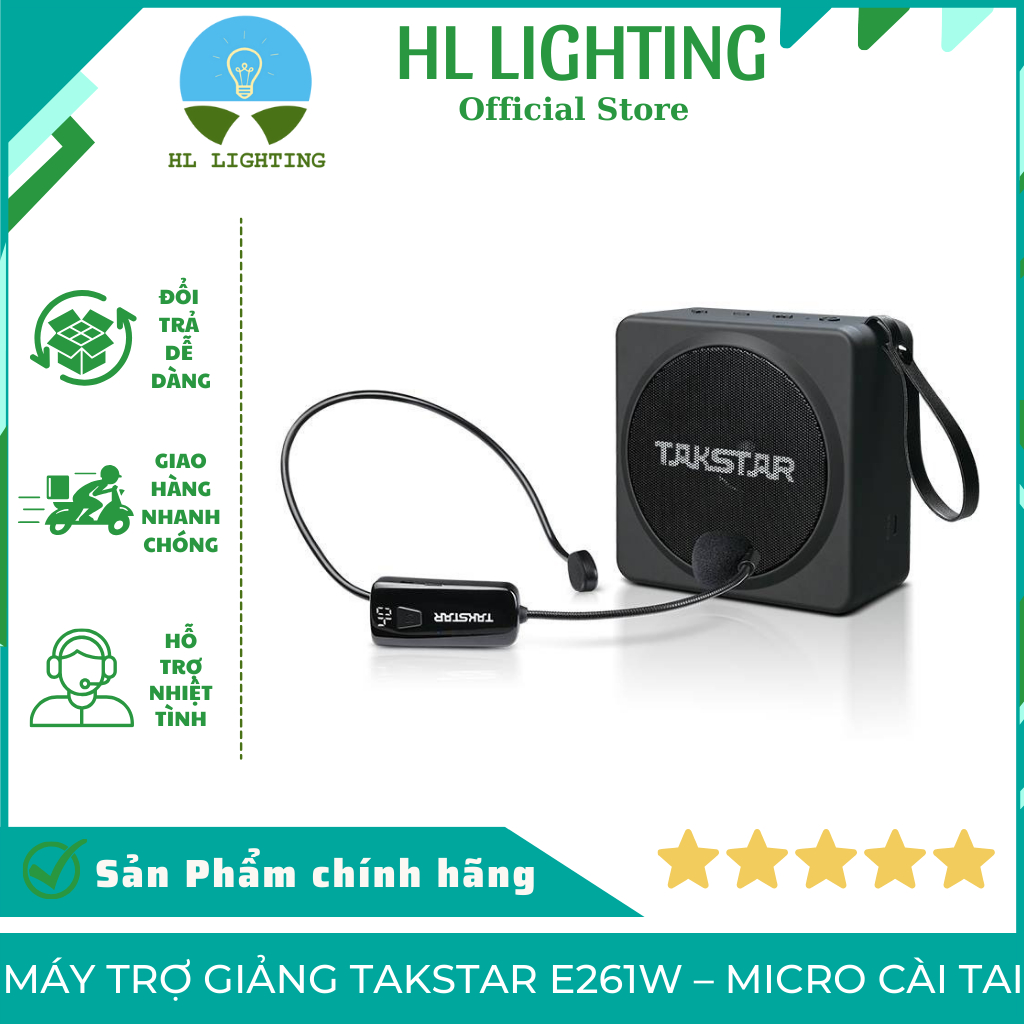 Máy Trợ Giảng Takstar E261W – Micro Cài Tai Chất Lượng Cao – Pin Khỏe – Âm Thanh Rõ Nét HL Lighting