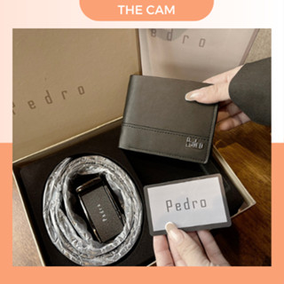   Tặng kèm túi giấy  Combo dây nịt ví da nam pe. dro cao cấp full box sang trọng làm quà tặng chàng ý nghĩa THE CAM 