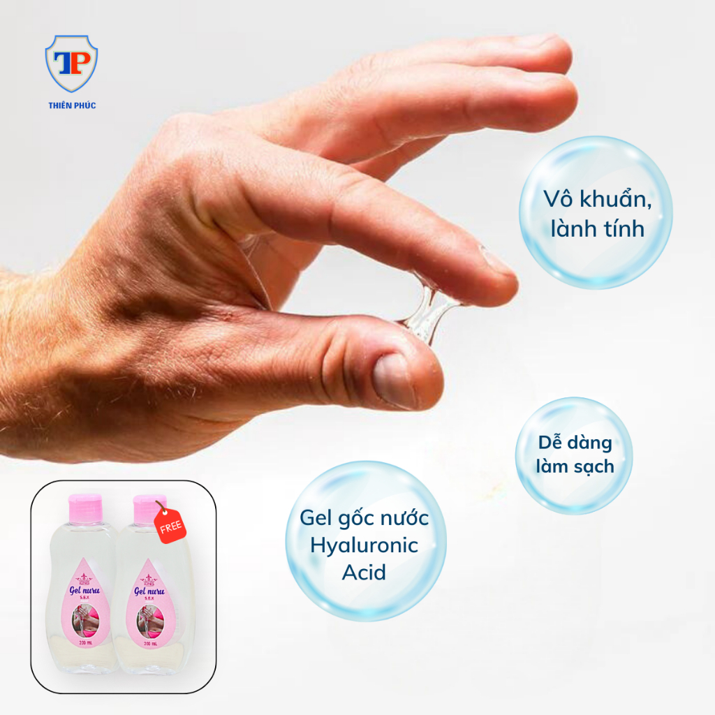 Dầu massage Thiên Phúc 200ml dầu mát xa siêu trơn dạng gel bôi trơn không mùi giảm đau