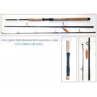 Cần Câu Fire Dangon 3 khúc 2m4 2m7 3m Siêu Cứng-cần cacbon cứng tải cá lớn
