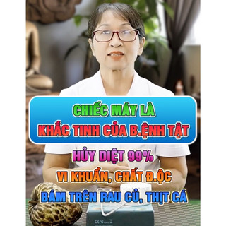 Máy khử khuẩn thực phẩm cao cấp RENPHO, rửa siêu âm và sục ozone thực phẩm 2 trong 1