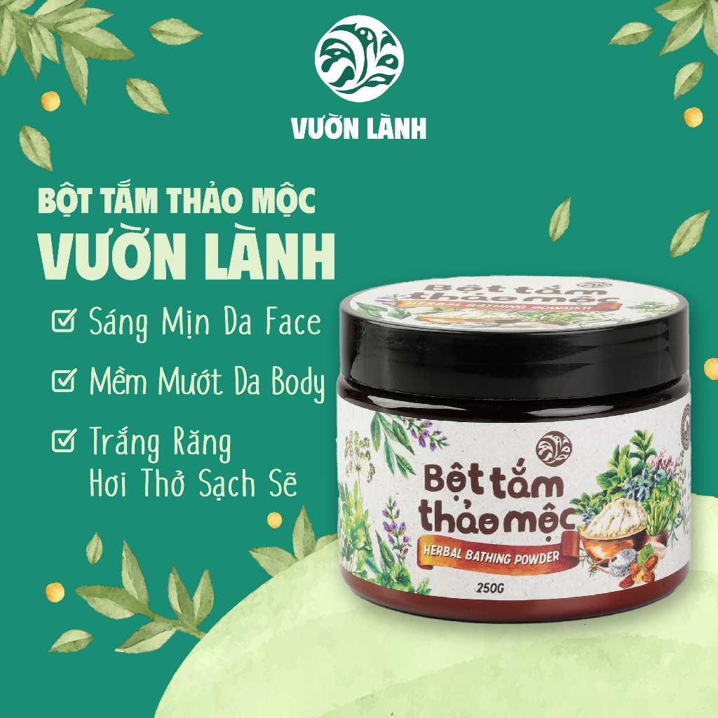 Bột xà bông tắm thảo mộc Vườn Lành Vhs 250gr