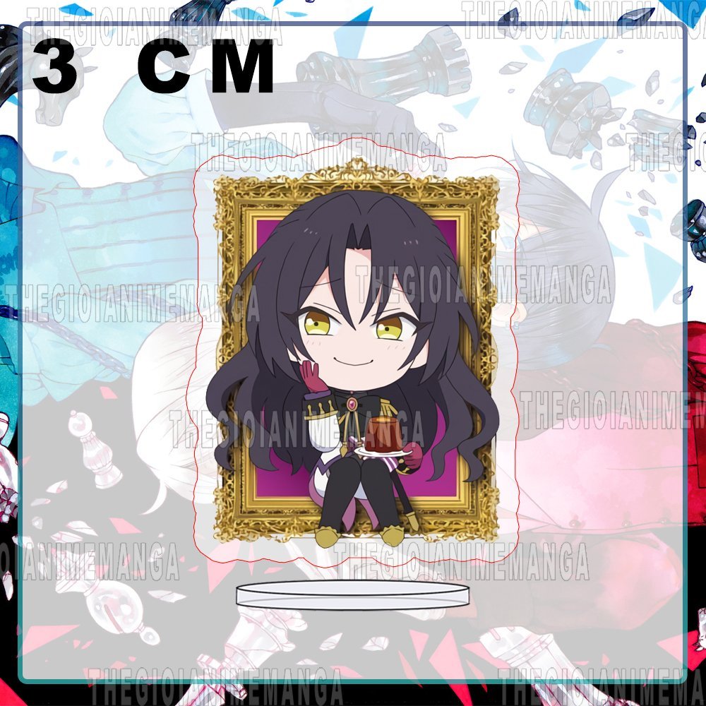 Mô hình Standee VANITAS ver ĂN BÁNH tượng mica acrylic anime chibi trưng bày