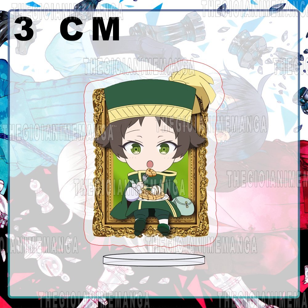 Mô hình Standee VANITAS ver ĂN BÁNH tượng mica acrylic anime chibi trưng bày