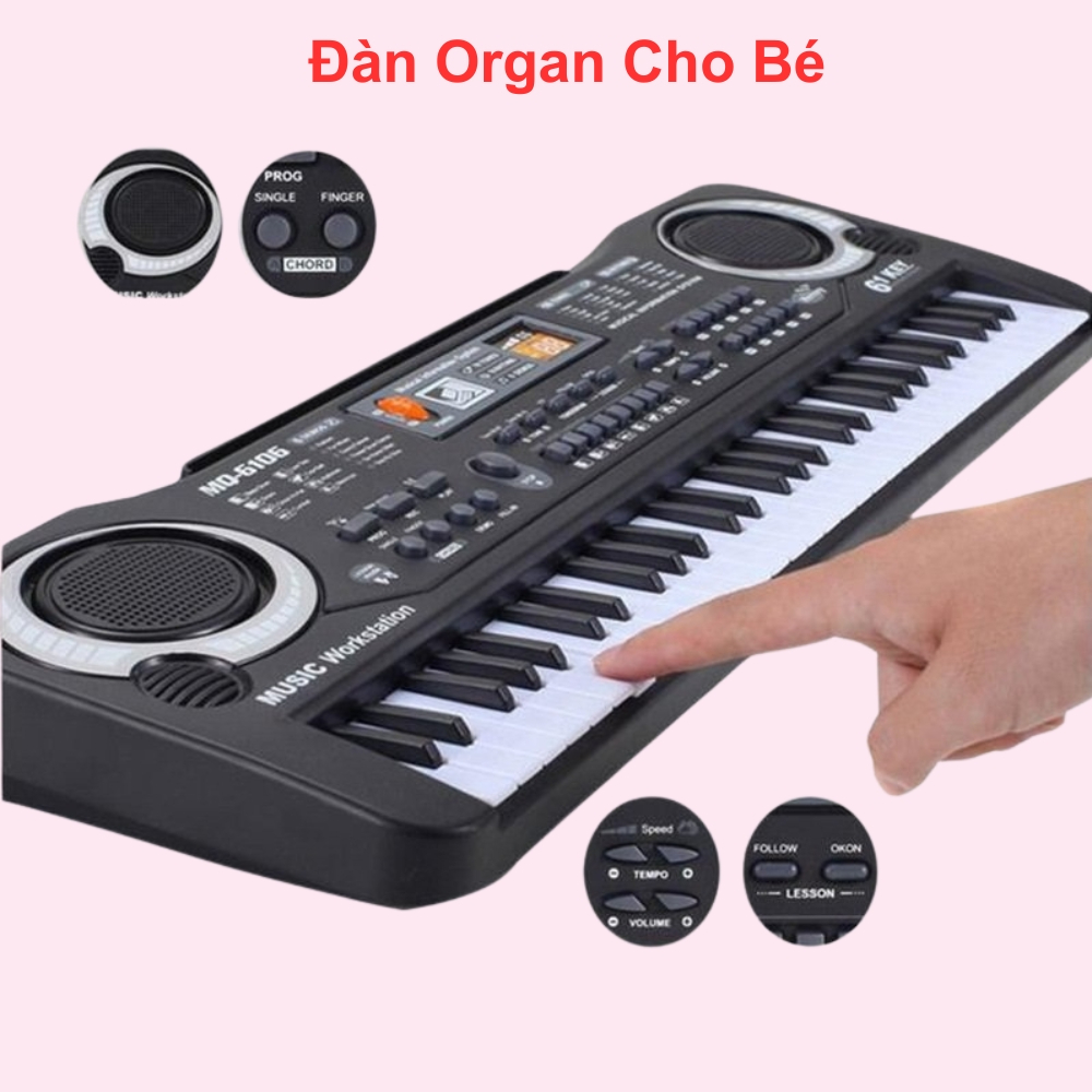 Đàn piano kèm mic đàn organ cho bé kèm mic hát đa dạng mẫu mã giai điệu giúp phát triển tài năng ca hát