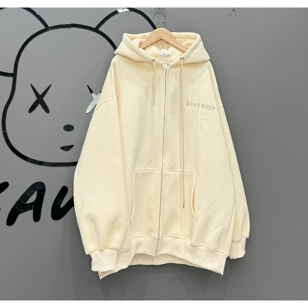 Áo khoác zip nỉ tàu l1 khoá 2 đầu HORE