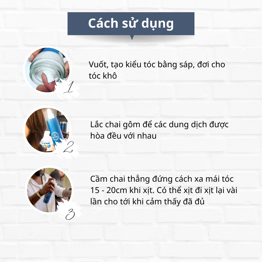 Gôm xịt tóc tạo kiểu giữ nếp cứng cố định, không nặng tóc, đổi kiểu dễ dàng cho nam nữ BRITISH M Hard Tailor Spray 250ml