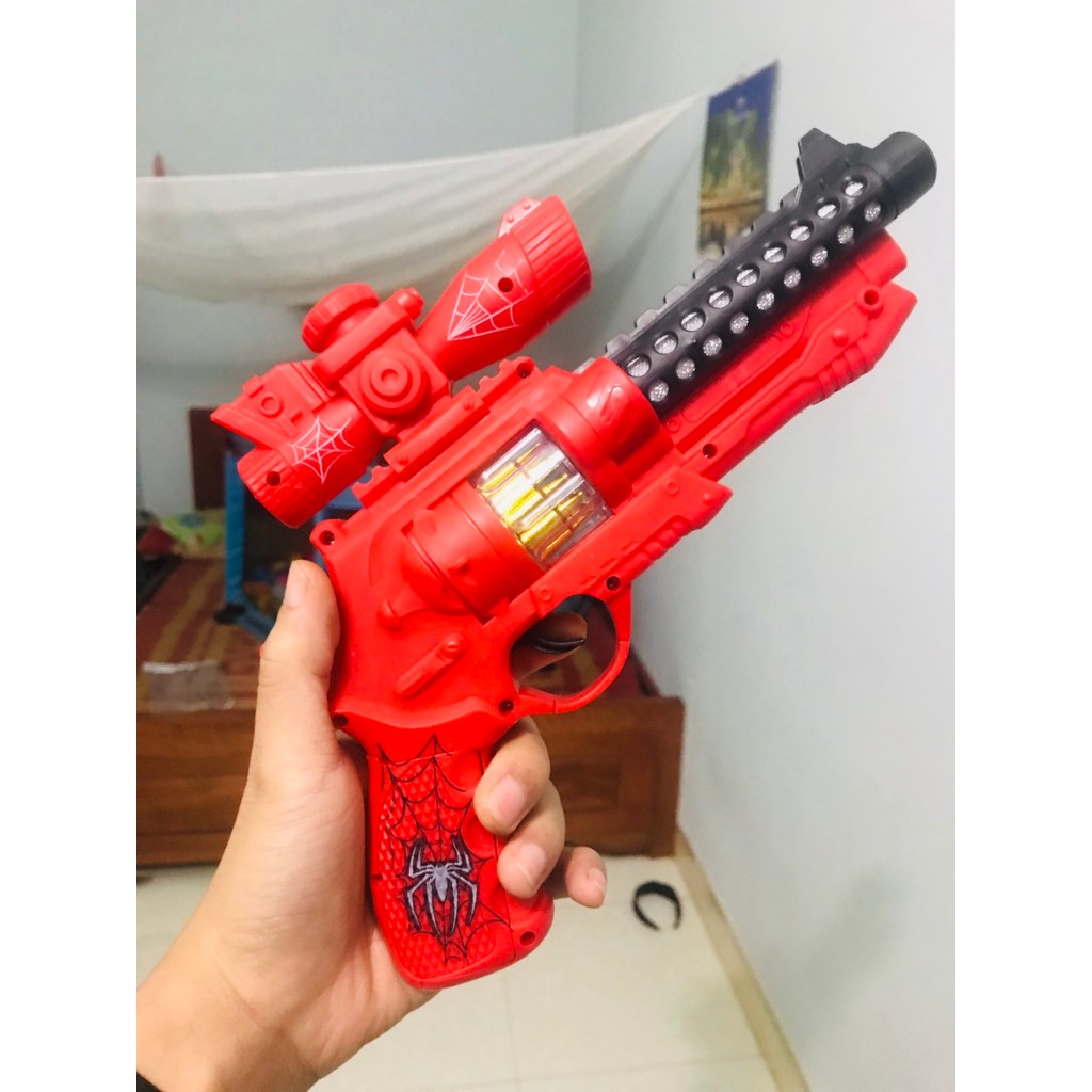 Đồ chơi súng nhựa shotgun chạy pin có đèn phát sáng và âm thanh sống động