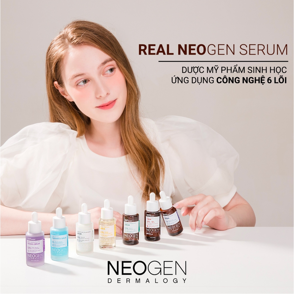 [MỚI] Serum Hoạt Chất Sinh Học Neogen Dermalogy Real Vitamin C / Peptide / Niacinamide / Retinol / Bakuchiol / HA 30ml