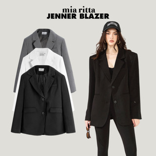 Áo Blazer dáng dài form rộng Jenner Mia Ritta A2145 áo khoác vest dáng đứng oversize