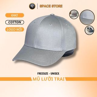 Mũ lưỡi trai màu ghi, hàng xuất dư Freesize dành cho cả nam và nữ, Full hộp