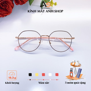 Gọng kính giả cận nam nữ hình tròn chất liệu kim loại hot trend  5280A - 2984A