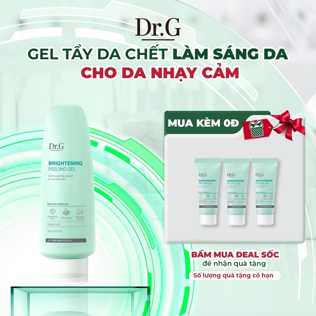 Dr.G Tẩy da chết hỗ trợ dưỡng sáng da Brightening Peeling Gel 120ml