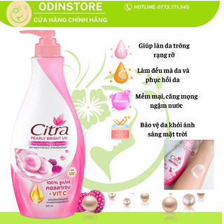 [ Nội địa Thái ] Sữa dưỡng thể trắng da chống nắng Citra Pinkish Glow UV Aura 300ml