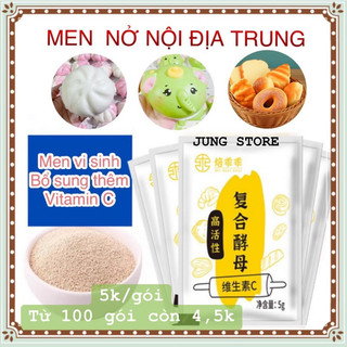 Men nở bổ sung thêm vitamin C làm bánh bao trắng thơm hơn, men nở chậm phù hợp làm bánh bao tạo hình