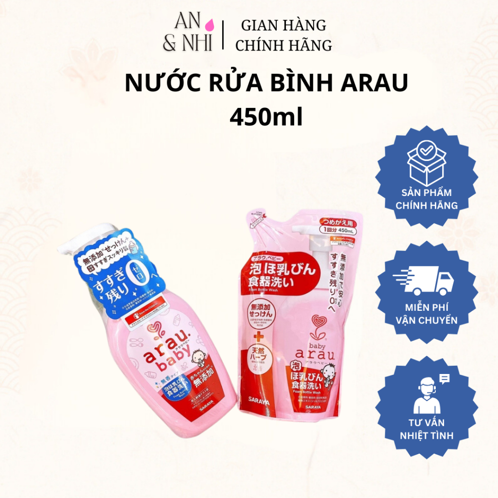 NƯỚC RỬA BÌNH ARAU - NHẬT BẢN