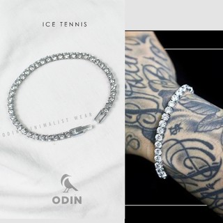 Vòng tay ODIN - Ice Tennis I Thép Titan đính đá CZ - KHÔNG GỈ - Bảo hành trọn đời